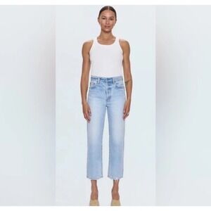 PISTOLA Cassie super high rise straight jeans Radiant Vintage Size 28 EUC Boho
